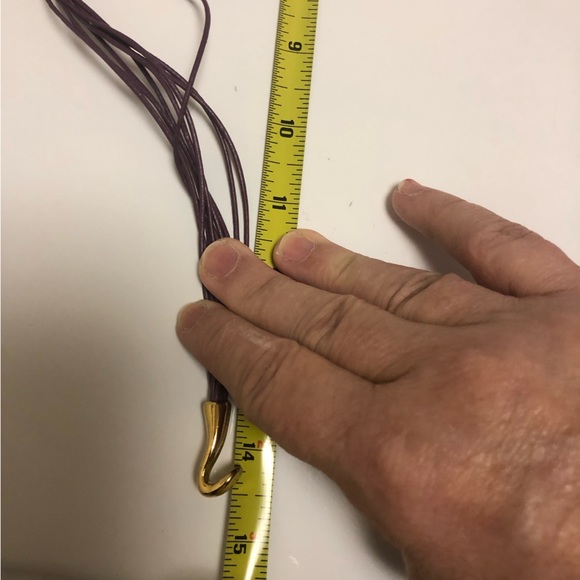 Purple and gold wrap bracelet. - Picture 3 of 5